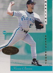 1996 Leaf Signature Series Gold Press Proofs #145 Kevin Brown (Marlins)