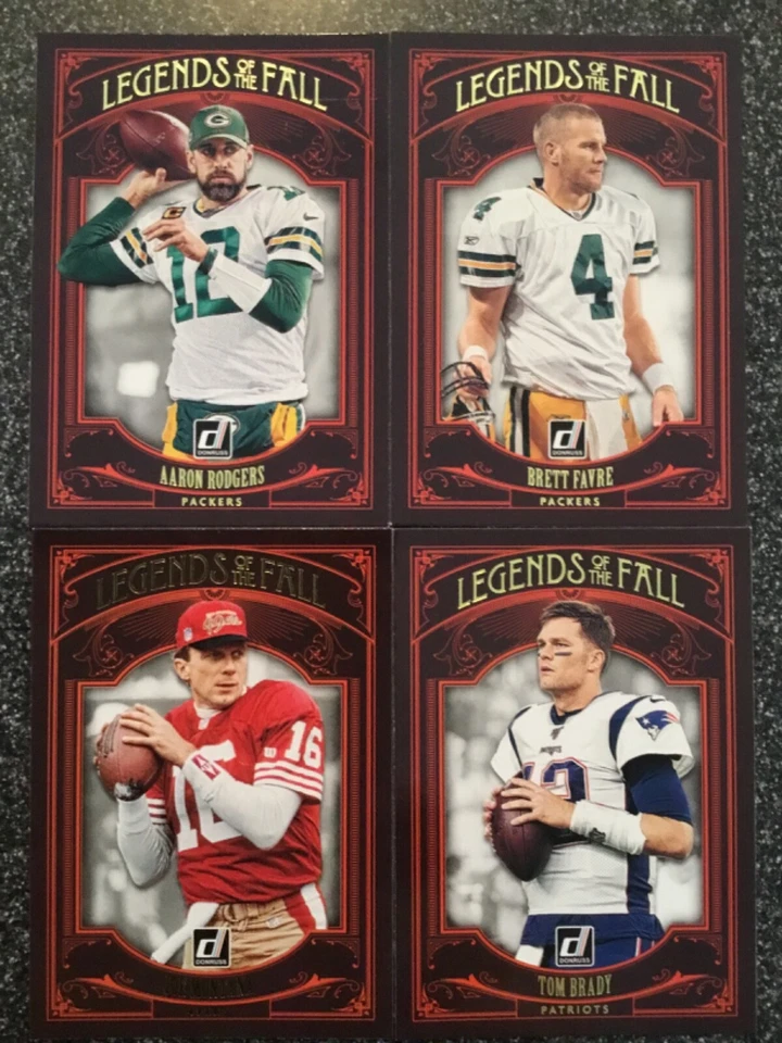 2020 DONRUSS YOU PICK LEGENDS OF THE FALL INSERTS RODGERS FAVRE MONTANA BRADY - Image 1 of 1