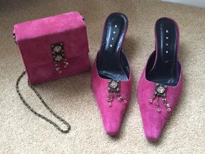 Rebeca Sanver Matching Shoes & Handbag. Very Unique - Picture 1 of 7