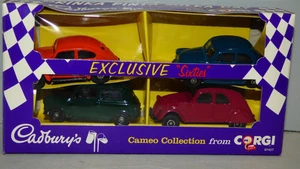 Corgi Toys Cadburys Cameo set contains VW Beetle Mini, Citroen 2CV, Morris Minor - Picture 1 of 2