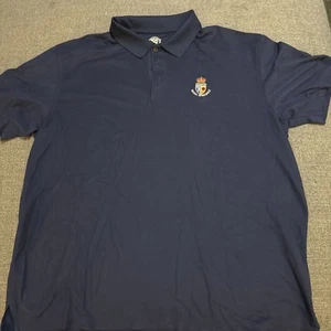 Ahead Blue Polo Golf Shirt Men's XL Solid Blue Royal Birkdale Golf Club - Picture 1 of 3