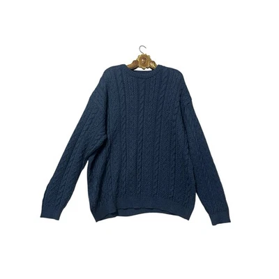Vintage Peruvian Connection Alpaca Chunky Cable Knit Pullover Sweater Men’s L - Image 1 of 3