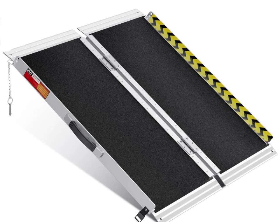 Rampa para cadeira de rodas Protable 3 pés, rampa dobrável antiderrapante alumínio para deficientes 1681K - Imagem 1 de 1