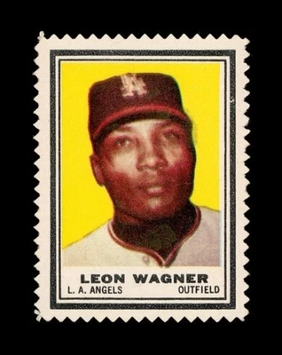 1962 年 Topps 邮票套装-Break Leon Wagner * GMCARDS* — 第 1/2 张图片