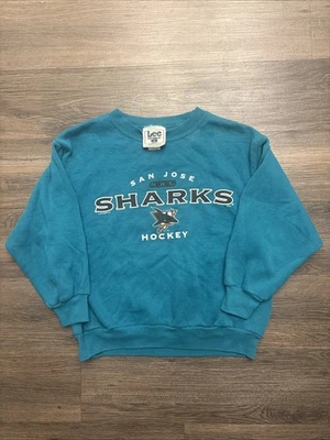 Vintage San Jose Sharks Lee Sport Youth Crewneck Sweatshirt Size L 14/16 - Image 1 of 4