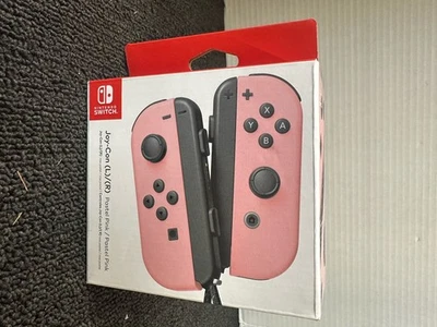 Nintendo Switch Joy-Con Pair PASTEL PINK  and PASTEL PINK New Authentic VGS - Image 1 of 4