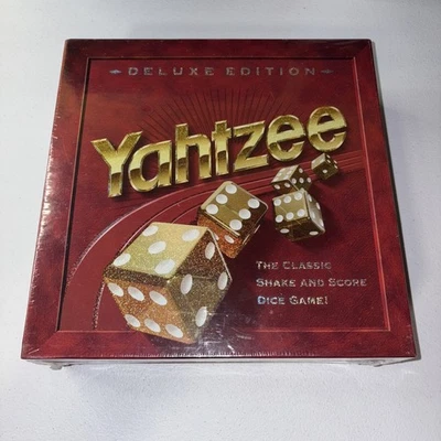 Vintage 1997 Milton Bradley Yahtzee Deluxe Edition Gold Board Game Brand New - Image 1 of 4