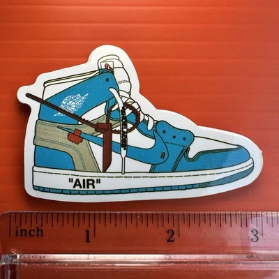 Jordan 1 Retro High Off-White University Blue Sticker