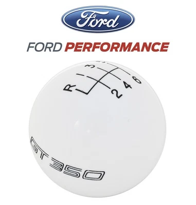 2016-2019 Shelby GT350 Ford Performance 6-Speed Gear Shifter Shift Knob White - Image 1 of 4