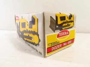 BRANDNEUE kleine Tonka Planierraupe # 495 mit Box und Look Book, RAR!!! - Bild 1 von 9