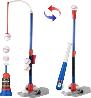 T-Ball Set for Kids 3-8 | Outdoor Baseball Toy with Bat, Ball & Tee | Sports To - image 1 of 4