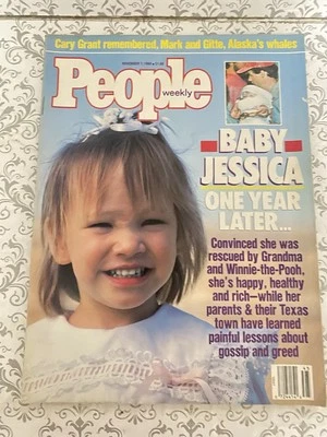 People Magazine Nov 7 1988 Baby Jessica One Year Later... Cary Grant Remembered - Image 1 of 4