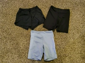 Lot of 3 Girls Bike / Running Shorts - 90 Degrees - All In Motion Size 10/12 - Picture 1 of 6
