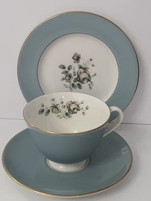 Royal Doulton Rose Elegans Tea Cup Saucer and Plate - Image 1 of 4