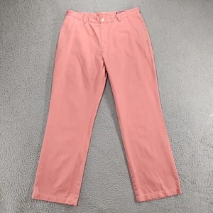 Vineyard Vines Club Chino Pants Men 35 x 32 Pink Stretch Straight Fit Cotton - Picture 1 of 20