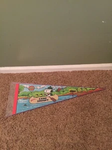 Vintage 1965 Knott's Berry Farm Camp Snoopy Wimpel - Bild 1 von 9