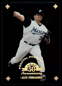 1998 Leaf Fractal Foundations Alex Fernandez 3428/3999 Florida Marlins #140 - Picture 1 of 2