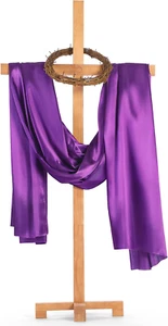 Easter Decorations, Include 58'' Extra Large Wood Cross Jesus Crown of Thorns an - Picture 1 of 12
