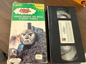 THOMAS THE TANK ENGINE VHS BREAKS THE RULES & OTHER STORIES KIDS 1991 BOX DAMAGE - Picture 1 of 2