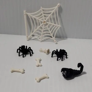 ESPELUZNANTE Accesorios Lego Telaraña Blanca Arañas Negras Huesos Esqueleto Halloween - Imagen 1 de 6