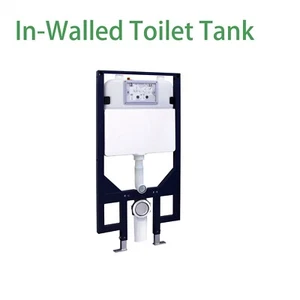 Portador de tanque oculto para inodoro suspendido en la pared, portador de tanque de pared doble descarga 0,8/1,2 - Imagen 1 de 1