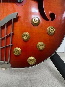Guitar Knobs, customised to fit 1/8 d shafts 1960s Harmony, Silvertone Guitars - Picture 1 of 1