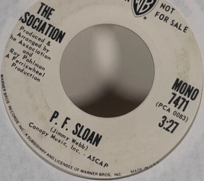 THE ASSOCIATION 45 RPM P F SLOAN MONO / STEREO - VG+ - Image 1 of 4