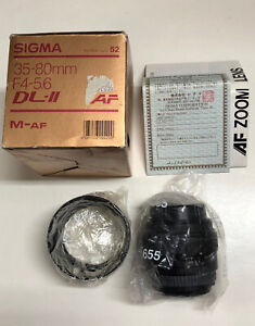 Sigma 35-80mm F4-5.6 DL-II For Minolta / Sony Alpha A type compatible 52mm (NEW)