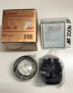 Sigma 35-80mm F4-5.6 DL-II For Minolta / Sony Alpha A type compatible 52mm (NEW) - Picture 1 of 7
