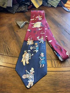 SAVE THE CHILDREN TRAJE DE PROFESOR DE DIBUJOS ANIMADOS CORBATA CORBATA DE DISEÑADOR ENVÍO GRATUITO - Imagen 1 de 3