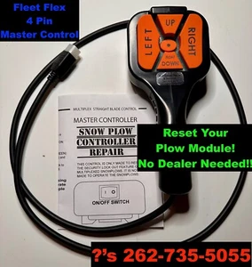 SNOWEX MASTER CONTROL SNOW PLOW HANDHELD CONTROLLER 4 PIN RESETS PLOW MODULE!!! - Bild 1 von 6