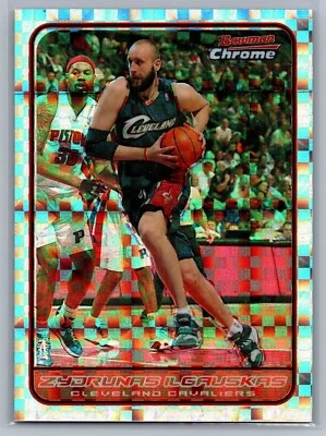 /150 2006-07 Bowman Chrome X-Fractor #77 Zydrunas Ilgauskas - NM *TEXCARDS* - Image 1 of 2