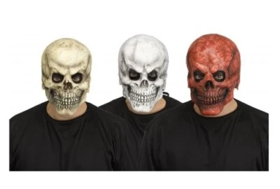Realistic Skull Mask - Latex - Costume Accessory - One Size - 3 Colors - Image 1 of 4