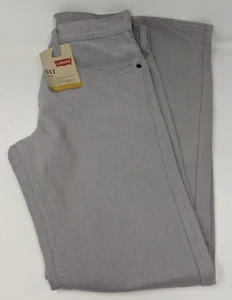 Levi's 511 Slim Boys 16 Reg Men's 28 X 28* Light Gray Cotton Blend Denim Jeans - Picture 1 of 7