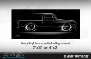 BIG Banner C-10 Chevy GMC Truck Chevrolet C10 Shortbed 67 1968 1969 1970 1971 72 - Picture 1 of 24