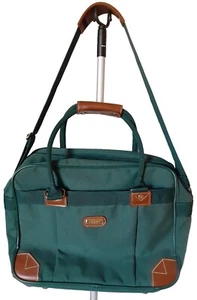 Jaguar Canvas Bag Travel Messenger Luggage W/ Shoulder Strap - Hunter Green - Picture 1 of 17