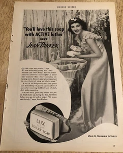 Jean Parker 1937 para jabón de lujo/pacífico sur - anuncios de revista vintage de 2 caras - Imagen 1 de 3