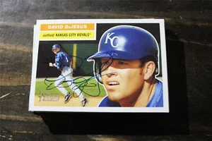 DAVID DEJESUS KC ROYALS AUTOGRAPHED CARD - Picture 1 of 1