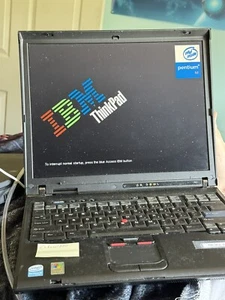 IBM ThinkPad R51 Laptop Intel Pentium M 768MB Ram No HDD Battery Bad - Picture 1 of 7