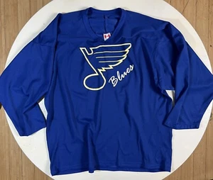 Vintage Made in Canada Men’s 2XL St. Louis Blues NHL Blue Hockey Team CCM Jersey - Picture 1 of 8