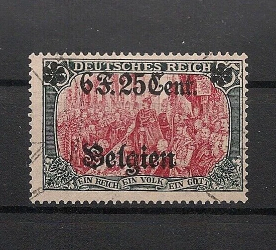 Germany Colonies BELGIUM 5M Yacht Michel#25 Fine Used - Image 1 of 1