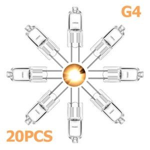 20X Halogen Bulb G4 12v 20w 360°Beam Angle Light Warm White Lamp Bedroom Home - Picture 1 of 8