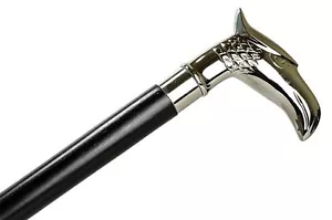 Vinatge Designer Brass Eagle Head Handle Walking Stick Antique Walking Cane Gift - Picture 1 of 5