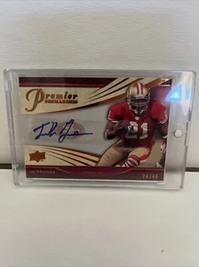 Frank Gore 2008 Upper Deck Premier Penmanship Card Autographed 24/40 - Picture 1 of 2