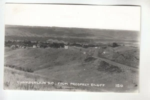 Real Photo Postcard View from Prospect Bluff of Chamberlain SD 1510 - Bild 1 von 1