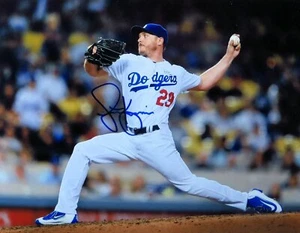 Scott Kazmir Signed Autographed 11X14 Photo LA Dodgers Home Pitching w/COA - Picture 1 of 2