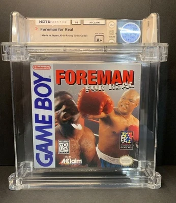 Videogioco Game Boy Foreman for Real 1995 Sealed Gradato WATA 8.5 A+ - USA - Immagine 1 di 4