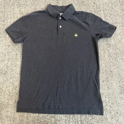 Camisa polo Brooks Brothers para hombre rendimiento medio algodón gris jaspeado Foto 1 de 4