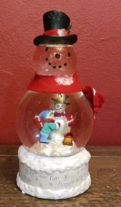 Hallmark, "Frosty Fun" Snow Globe Snowman, 2004, Lamp Lights Up - Picture 1 of 9