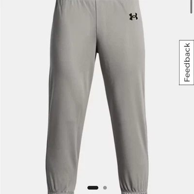 Pantalones Under Armour Unisex-Jóvenes T-Ball con Trabillas Gris Grande Nuevos con Etiquetas Foto 1 de 4